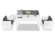 Technoratanový nábytok Colorado Apetito 5 biely Bica