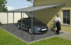 Prístrešky na auto Feria Palram - Canopia 4 x 6,06 m sivý