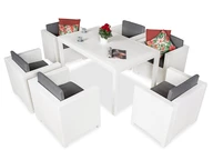 Súprava technoratanová Colorado Premium 6 biela Bica