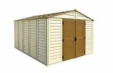 Veľký plastový záhradný domček Duramax WoodBridge Plus 10.5 x 13