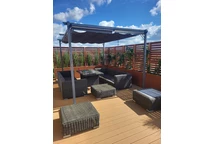Antracitová pergola na terasu La Palma 3x4 Garden Point