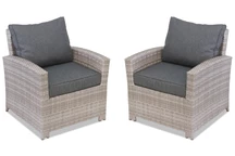 Súprava kresiel Technorattan Parma grey Garden Point