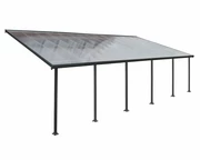 Polykarbonátová zastrešenie terasy Feria Palram - Canopia 3 x 9,15 m sivé