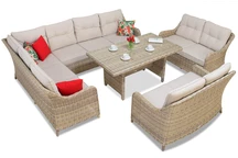 Ratanová súprava Toledo Comida 9 Garden Point beige