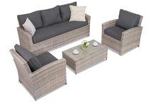 Ratanový záhradný nábytok Parma Coffee 5 Garden Point sivá
