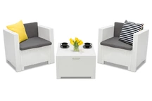 Súprava technoratanová Colorado Terrace Box 2 s boxom biela Bica