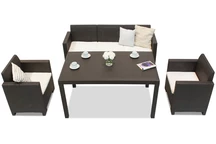 Súprava technoratanová Nebraska Apetito 5 hnedá Bica