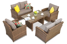 Súprava záhradného nábytku Parma Apetito 6 Garden Point hnedý