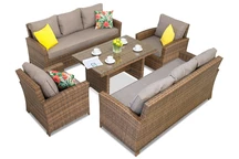 Veľká súprava záhradného nábytku Parma Apetito 8 Garden Point hnedý