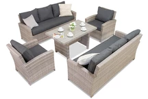 Veľká súprava záhradného nábytku Parma Apetito 8 Garden Point sivá