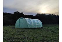 Fóliovník s kovovým rámom 3x6m Garden Point zelená s dverami