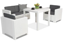 Colorado Dallas Apetito 4 biela Bica technorattanová záhradná súprava