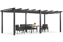 Pergola na terasu Barbados 3x6 m Garden Point antracit