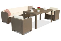 Technoratanový komplet Colorado Apetito Max 6 cappuccino Bica