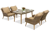 Záhradný nábytok Bilbao Premium 4 Garden Point hnedý