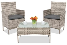 Záhradný nábytok z technoratanu Calabria Premium Terrace Garden Point sivý
