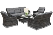 Toledo Coffee 7 Garden Point antracitový luxusný technorattanový nábytok
