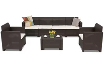 Technoratanový nábytok Nebraska Coffee 6 hnedý Bica