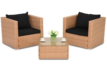 Záhradný nábytok Rím Terrace Garden Point z technoratanu medový