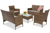 Záhradný nábytok z technoratanu Calabria Coffee Premium 6 Garden Point hnedý