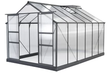 Hliníkový skleník Azalia 2,5 x 3,7 m CoverTech antracit