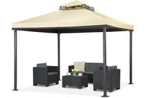 Krémový záhradný pavilón Valencia 3x3 m Garden Point