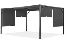 Pergola na terasu kovová Santorini 4 x 4m antracit Garden Point