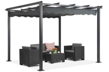 Pergola na terasu voľne stojaca Tenerife 3 x 3m sivá Garden Point