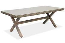 Garden Point kapučíno technorattan London table