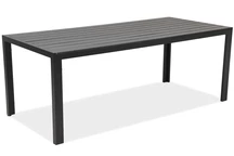 Veľký záhradný stôl hliníkový polywood Verona Garden Point čierny