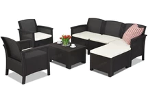 Venezia Relax Corner 6 Bica hnedá technorattanová súprava nábytku do obývačky