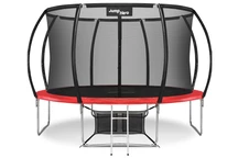 Záhradná trampolína Premium s vnútornou sieťou 366 cm Jump Hero 12FT červená