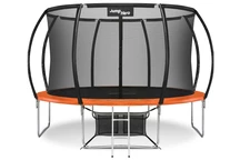 Záhradná trampolína Premium s vnútornou sieťou 366 cm Jump Hero 12FT oranžová