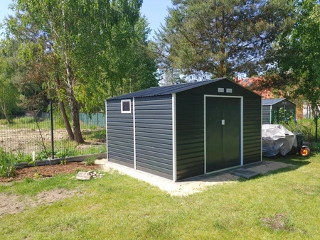 Kovový domček na náradie Malmo 3,4 x 3,2 m Store Boss antracit