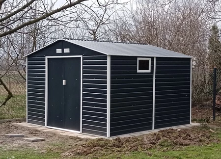 Kovový domček na náradie Malmo 3,4 x 3,2 m Store Boss antracit