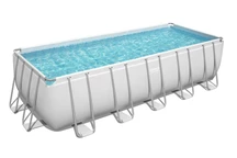 Veľký rámový bazén s krytom, čerpadlom a rebríkom Power Steel 640 x 274 x 132 cm Bestway 5611Z