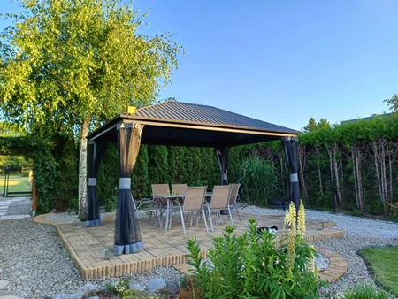 Kovový altánok Sardínia 3x4 Garden Point antracit