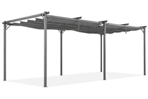 Antracitová pergola na terasu La Palma 3 x 6m Garden Point