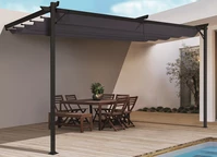 Antracitový terasový baldachýn Santana 3x4 Garden Point