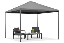 Antracitový záhradný pavilón Madrid 3 x 3 m Garden Point