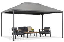 Antracitový záhradný pavilón Madrid 3 x 4 m Garden Point