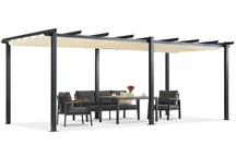 Barbados terasová pergola 3x6 m Garden Point béžová