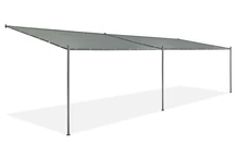 Garden Point antracitový terasový prístrešok Genova 3 x 8 m