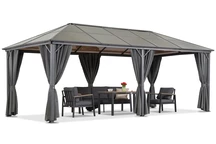 Milos 3x6 Garden Point altánok so sivými závesmi