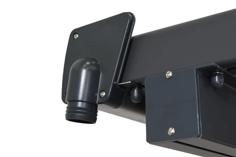 Veľký polykarbonátový prístrešok Montana 3,15 x 5,00 m CoverTech antracitový