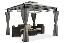 Záhradný pavilón Ibiza 3x3 m antracitový Garden Point