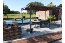 Hnedá terasová pergola La Palma 3x4 m Garden Point