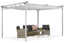 Biela terasová pergola La Palma 3x3 m Garden Point