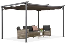 Hnedá terasová pergola La Palma 3x4 m Garden Point