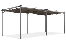 Hnedá terasová pergola La Palma 3x6 m Garden Point